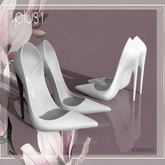 White Black Pointed Pumps GenX