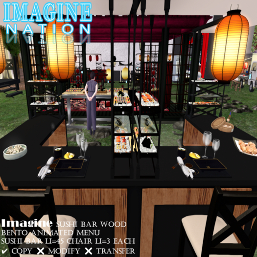 Imagine Sushi Bar Wood 