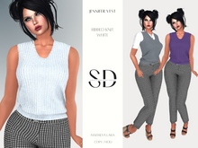 Jennifer Vest – Ribbed Knit – White – Maitreya Lara – Sweet Distractions