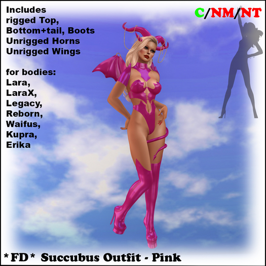 *FD* Succubus Outfit [Boxed] Pink