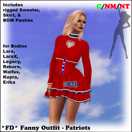 *FD* Fanny Outfit [Boxed] Patriots