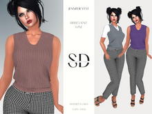 Jennifer Vest – Ribbed Knit – Wine – Maitreya Lara – Sweet Distractions