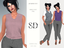 Jennifer Vest – Ribbed Knit – Pink – Maitreya Lara – Sweet Distractions