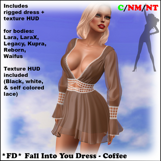 *FD* Fall Into You Dress [Boxed] Coffee