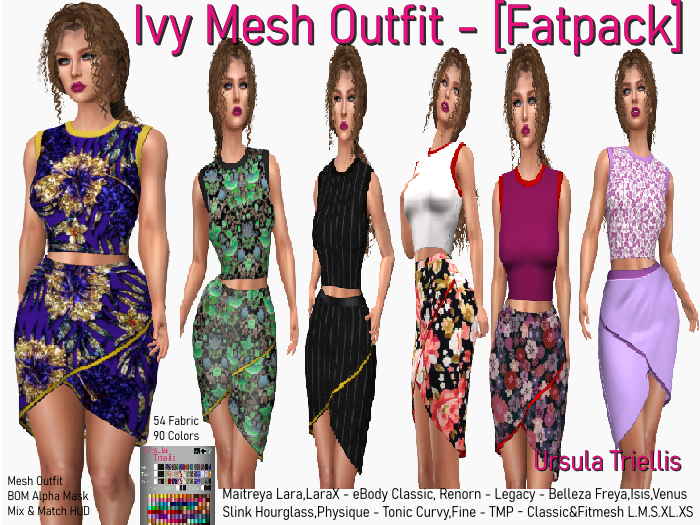 5583 Ivy Mesh Outfit - [Fatpack]