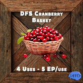 DFS Cranberry Basket  x10  (BULK)