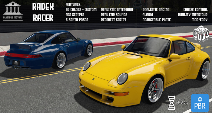 Olympus Motors | Radex Racer [in 64+ colors] *PBR*
