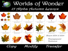 WoW 15 Alpha Autumn Leaf Textures