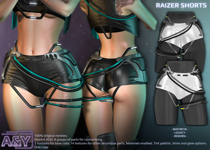 A&Y Raizer Shorts - White