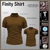 Finity Shirt [2cute] Bronze Brown-