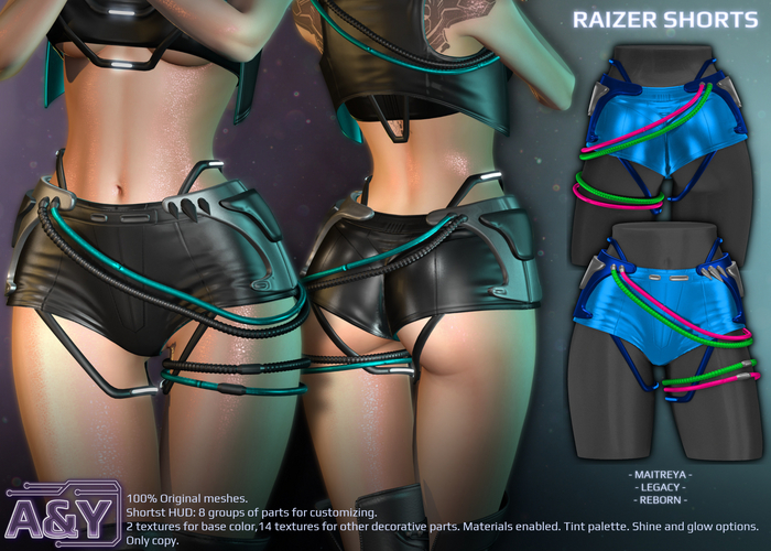 A&Y Raizer Shorts - Blue