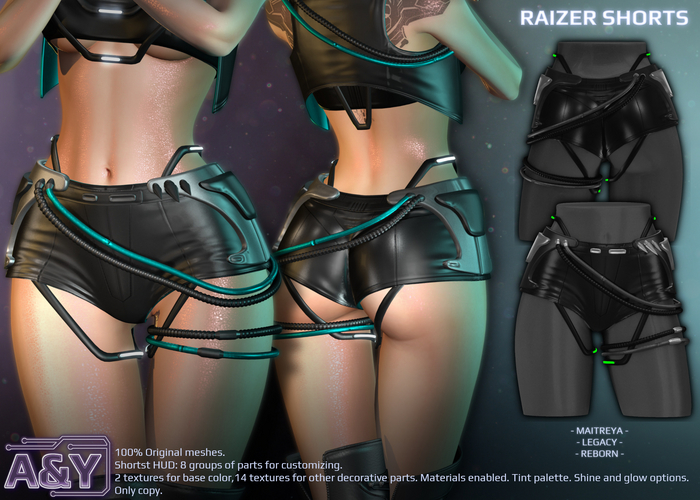 A&Y Raizer Shorts - Black