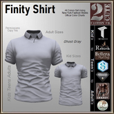 Finity Shirt [2cute] Ghost Gray-