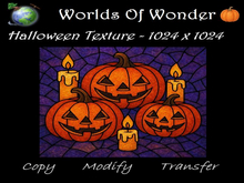 WoW Halloween Stained Glass Window Texture