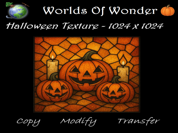 WoW Halloween Stained Glass Window Texture