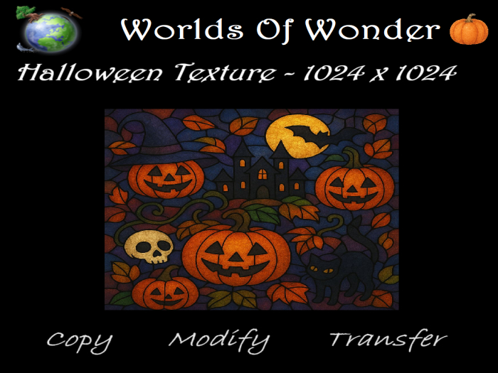WoW Halloween Stained Glass Window Texture 