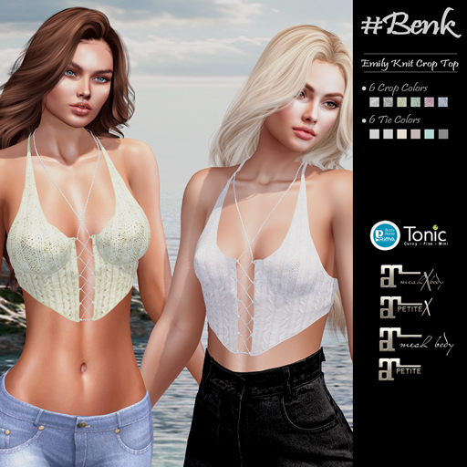 #Benk Emily Knit Crop #All Colors