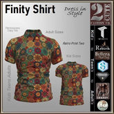 Finity Shirt [2cute] Retro Print Two