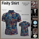Finity Shirt [2cute] Retro Print One