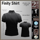 Finity Shirt [2cute] Charcoal Blend-