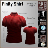 Finity Shirt [2cute] Crimson Blend-