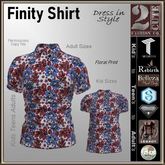 Finity Shirt [2cute] Floral Print-