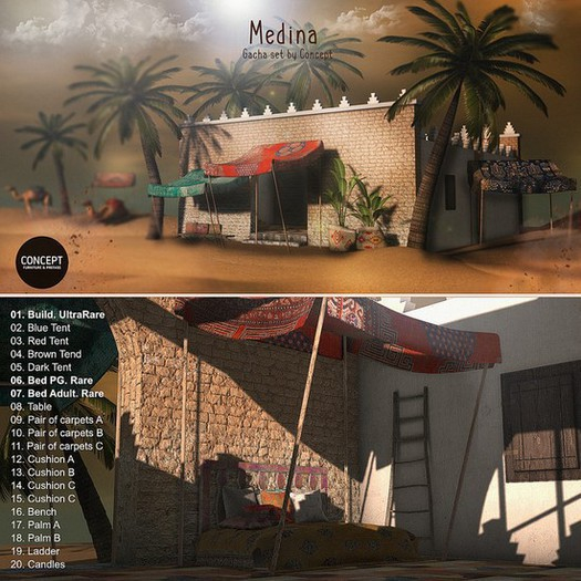 Concept} *07. Medina Bed Adult. RARE