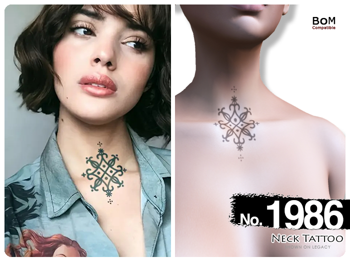 (Neck Tattoo) No.1986