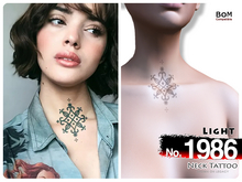 (Neck Tattoo) No.1986 Light