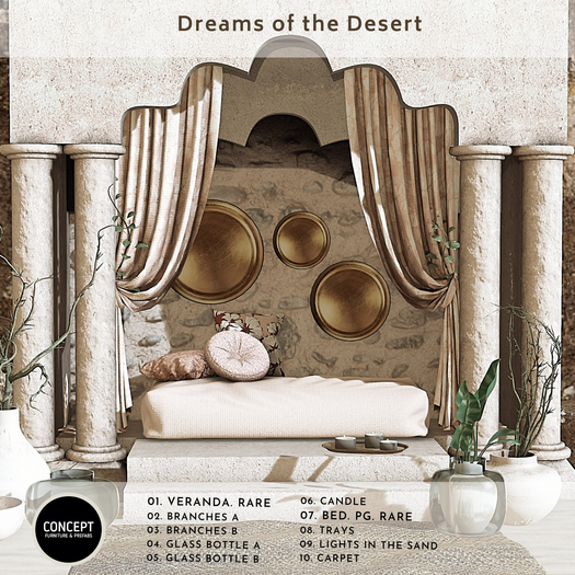 07*. DREAMS OF THE DESERT. BED_PG. RARE