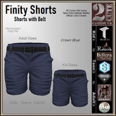 Finity Shorts [2cute] Crown Blue
