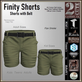 Finity Shorts [2cute] Flax Smoke