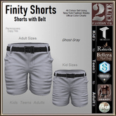 Finity Shorts [2cute] Ghost Gray