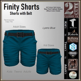 Finity Shorts [2cute] Lyons Blue