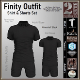 Finity Outfit [2cute] Mineshaft Black