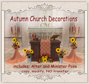 CM..Autumn Church Wedding Decoration Pack *