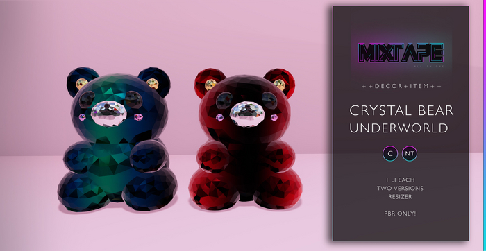 MIXTAPE Decor - crystal bear - deep forrest / underworld