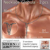 {JS} Necklace 'Globula' - black - LEGACY male