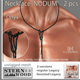 {JS} Necklace 'Nodum' - onyx - LEGACY male
