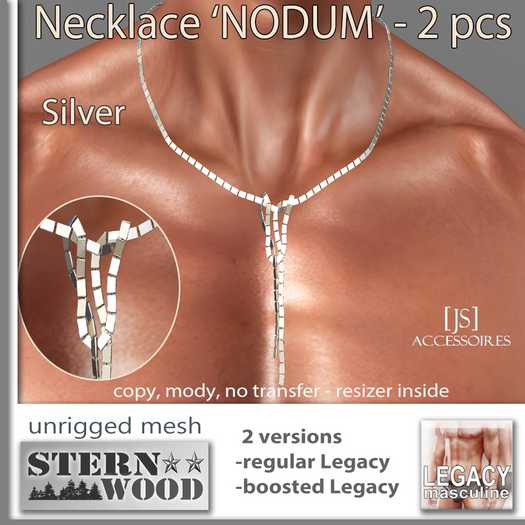 {JS} Necklace 'Nodum' - silver - LEGACY male