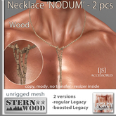 {JS} Necklace 'Nodum' - wood - LEGACY male