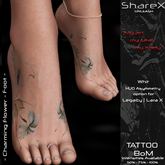 ShareX - Charming Flower - Foot  Tattoo