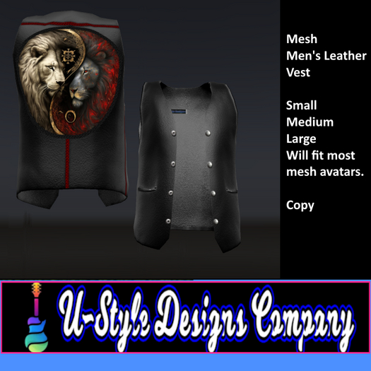 Leather Vest YlingYlang Lions