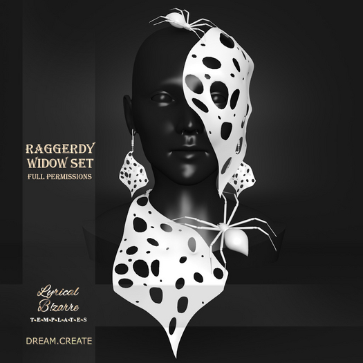!Lyrical B!zarre Templates! - Raggedy Widow MESH DAE Version