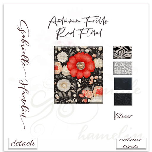 {GH} Demo Autumn Frills Red Floral Pretty Things to Wear