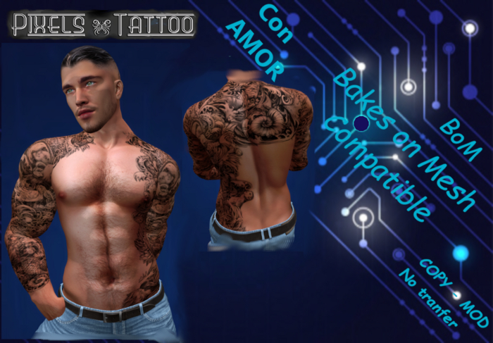 PIXELS CREATION - CON AMOR TATTOO