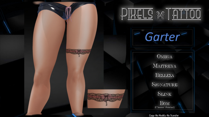 PIXELS CREATION - GARTER TATTOO
