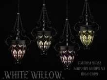 White Willow. Stained Glass Lamps V2 