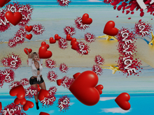 Love , heart poofer
