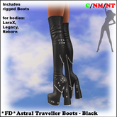 *FD* Astral Traveller Boots [Boxed] Black